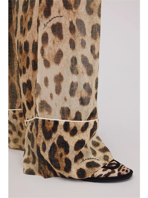 Pantalone leopardato ERMANNO FIRENZE | D48EP101EC3MFB4223925